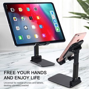 Essager — support de téléphone portable pliable, pour iPhone, <span class=keywords><strong>Samsung</strong></span>, <span class=keywords><strong>iPad</strong></span> Pro, Table de bureau à gravité Flexible - Product Image 3