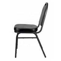 Chaise de banquet moderne haut de gamme, durable et empilable, avec dossier en dôme, pour salon, appartement, hôpital et entrée.