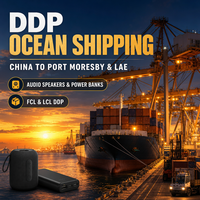 Expédition maritime DDP vers Lae, Papouasie-Nouvelle-Guinée, fret maritime rapide depuis Shenzhen, Chine, LCL FCL pour haut-parleurs audio, chargeurs, batteries externes