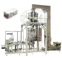 Machine multifonctionnelle automatique d'emballage de remplissage et scellage de sac à fond plat de type brique pour riz/haricots/graines/pâtes/aliments/grain