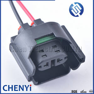 2 Pin otomotif konektor tahan air steker Pigtail Light lampu kabut Plug untuk Beetle Caddy Golf untuk A4 A6 - Product Image 3