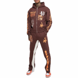Nouveau 2025 Offre Spéciale Top qualité blanc impression logo hommes survêtement sweats pantalons costumes moderne derniers survêtements sur mesure pour hommes - Product Image 1