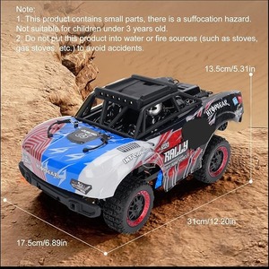 RC-Truck im Maßstab <span class=keywords><strong>1</strong></span>:18, Allradantrieb, 2,4 GHz, 40 km/h, Hochgeschwindigkeits-Offroad-Rennbuggy mit LED-Beleuchtung - Product Image 5
