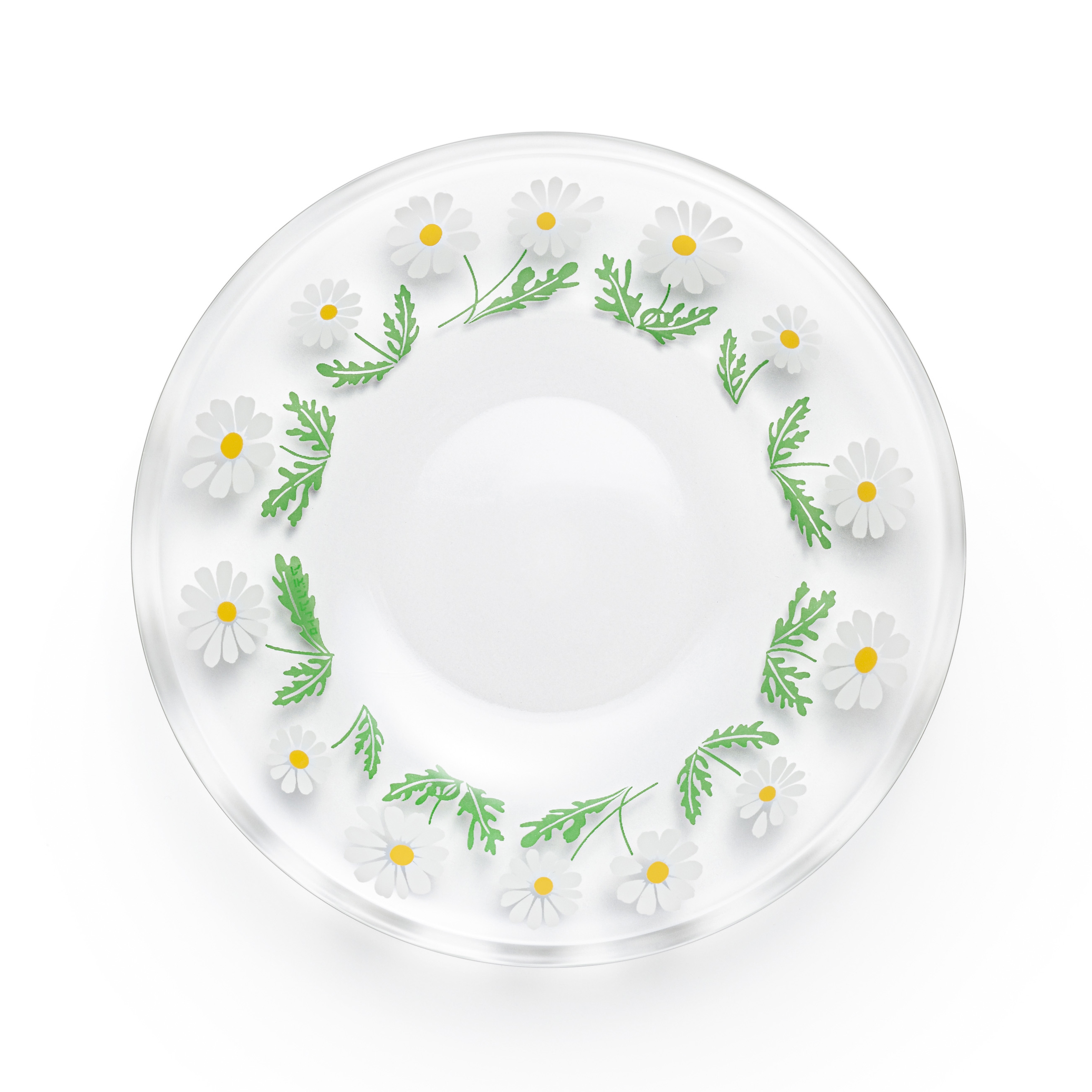 Japan Redesigned Nobana Pattern Break Resistant Flower Glass Cooking Plate For Gifting