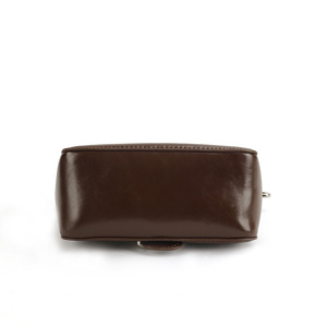 2025 primavera Vintage hebilla bolsos de cuero genuino brillante Color sólido moda Casual axila hombro bandolera para mujer - Product Image 5