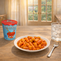 Made In Korea Premium 500cc Instant Tteokbokki Halal Certified Original Flavor Korean Flower Rice Cake Quick Meal