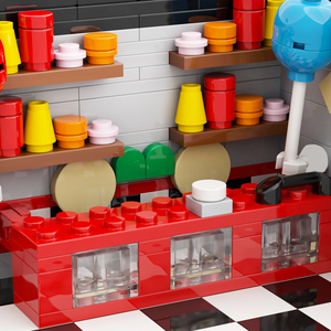 Bloques de Construcción MOOXI MOC1281-A, 745 Piezas, <span class=keywords><strong>FNAF</strong></span> Midnight Bear Stage, Modelo de Ensamblaje DIY, Juguetes Educativos para Niños - Product Image 4