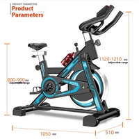 Vélo d'exercice pliable en acier Futai FT-118, résistance par friction, pour la maison, affichage numérique, charge maximale 150 kg