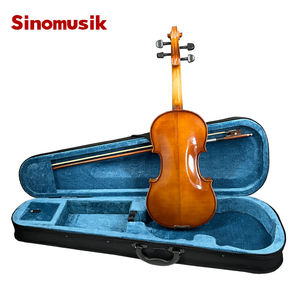 Sinomusik usine haute brillance <span class=keywords><strong>couleur</strong></span> allemande tout violon solide avec étui et instruments à cordes d'archet - Product Image 4