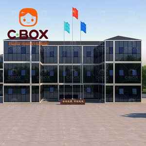Cbox Easy Assemble Prefab Flat Pack Office Modular 3-Story Site Dormitory Mining Worker Camp Mobile Container House - Product Image 2