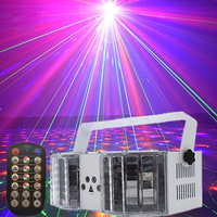 Lampu Laser Kupu-kupu LED Desain Baru untuk Panggung/KTV, Lampu Strobo Warna-warni, Lampu Disko Laser Berputar dengan Remote Control