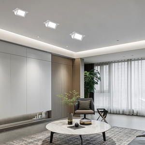 Đèn <span class=keywords><strong>Led</strong></span> Âm Trần Thạch Cao Có Thể Điều Chỉnh Độ Sáng Tùy Chỉnh Đèn <span class=keywords><strong>Led</strong></span> Âm Trần Âm Trần Hình Vuông Đôi Đèn Thương Mại Dự Án Ip44 - Product Image 5