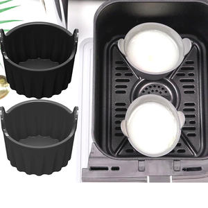 Ramequins en silicone respectueux de l'environnement plats de cuisson au four <span class=keywords><strong>Mini</strong></span> cupcakes doublures crème brûlée moule à oeufs friteuse à air braconnier à oeufs 7.5cm - Product Image 1