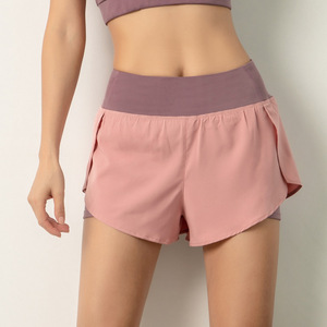 <span class=keywords><strong>Short</strong></span> de course 2 en 1 pour femmes <span class=keywords><strong>Short</strong></span> léger à séchage rapide Gym Athletic Training Yoga <span class=keywords><strong>Short</strong></span> avec <span class=keywords><strong>poche</strong></span> pour téléphone - Product Image 3