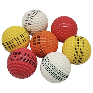 Palla da cricket in schiuma PU al miglior prezzo, colore bianco con cuciture nere per allenamento e pratica. - Product Image 5