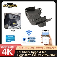 Caméra de tableau de bord 4K OEM pour Chery Arrizo 8 2025 – Caméras avant/arrière, vision nocturne, enregistrement en boucle, Plug & Play, application mobile