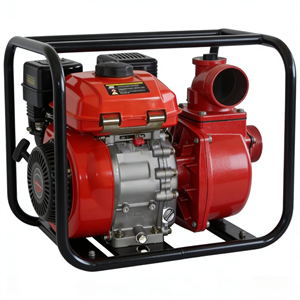 Bomba de Gasolina Portátil com Rodas, Eficiente em Energia, Modelo Autoaspirante para Controle de Inundações Municipais e Drenagem Agrícola - Product Image 1