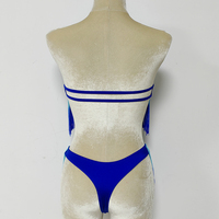 Spandex deux pièces tube personnalisé top ensemble gland salle de bal justaucorps exotique dames Sexy tongs Dancewear femmes décapant tenue