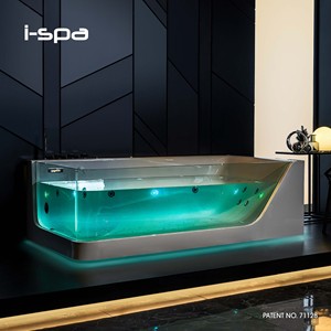 Bañera Acrílica Rectangular de Lujo, Independiente, con Hidromasaje, para Uso Interior y Exterior - Product Image 5