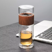 Bouteilles d'eau avec infuseur à thé, bouteille à thé en verre, bouteille d'eau en verre avec infuseur à thé