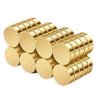 Aimant rond en néodyme de haute qualité N35 N42 N45 N48 N52, aimant rond plaqué or, aimant circulaire, disque magnétique pour artisanat et bijoux