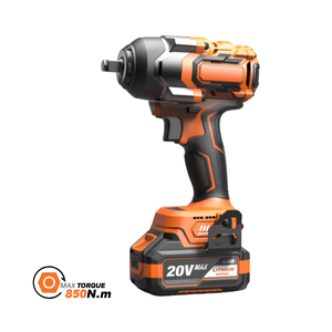 Clé à chocs sans fil professionnelle 20V MAX Brushless 850Nm à couple élevé pour équipement lourd, camions et réparation automobile - Product Image 1