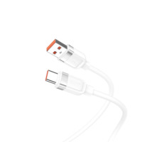 KAKUSIGA 2M Kabel Data Pengisian Cepat Tipe-C Silikon, Output 25W & Kabel Lunak OD4.5mm untuk Perangkat Seluler