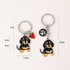 Llaveros de Moda para Amantes de los Perros, de Aleación de Zinc Ligera, Estilo Americano, Mini Colgantes de Cachorros para Bolsos y Ropa, Dachshund, Corgi, Basset Hound - Product Image 3