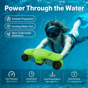 Citymate Scooter Subacuático Eléctrico con Propulsión a Chorro de Agua, Dispositivo de Natación y Buceo de Plástico Verde - Product Image 1
