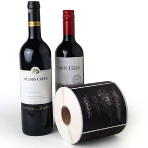 Custom Elegant Waterproof Wine <b>Bottle</b> Label <b>Stickers</b> Personalized Luxury Red Wine Adhesive Roll Labels 24h Design - Product Image 2