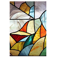 Panneaux décoratifs en verre teinté massif personnalisés et colorés pour l'extérieur des bâtiments et des églises (vente en gros)
