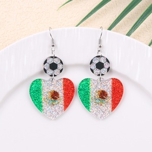 Pendientes con Bandera Personalizada, Chapados en <span class=keywords><strong>Oro</strong></span> Rosa, Nombre del País Grabado en la Parte Posterior - Product Image 4