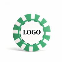 Jetons de poker en céramique colorés, surface lisse et durable, logo personnalisé, jetons de jeu pour casino et soirées