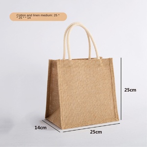 Bán buôn xách tay Linen & đay túi với tùy chỉnh in dấu logo nhà máy cổ tùy chỉnh thư mô hình quảng cáo phim - Product Image 1