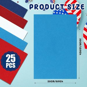 Precio bajo 4 de Julio juguetes educativos para niños pequeños papel trasero adhesivo suave grueso hojas de tela de fieltro autoadhesivas - Product Image 2