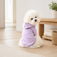 Sweat à capuche pour animaux de compagnie, chien, chat, sweat à capuche en polaire chaud, pull-over, vêtements d'hiver doux pour petits chiens