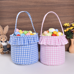 Personalized <strong>Easter</strong> Gingham Tote <strong>Basket</strong> for Storing <strong>Hunting</strong> <strong>Eggs</strong> for <strong>Easter</strong> Parties <strong>Easter</strong> <strong>Baskets</strong> Are Customizable - Product Image 4