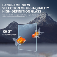 Aquarium en verre sur mesure pour poissons d'intérieur, grand réservoir d'eau douce, ensemble complet, aquarium sans cadre pour la maison - Vente en gros usine