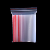 Emballage en plastique PE personnalisé Petits sacs à fermeture éclair transparents Sac zip-lock en plastique transparent