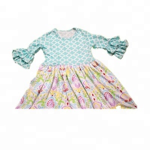 Bébé fille été robe à volants enfants demi manches tutu robe de princesse enfants usine en gros - Product Image 2