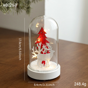 Noël Verre Intérieur Chambre Table Bureau Décoration Père Noël Lumière De Noël Décoration - Product Image 6