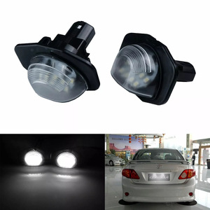 Luz LED para matrícula 81270-12521, luz blanca para Toyota Alphard Corolla Camry, tipo empotrado, carcasa de plástico - Product Image 3