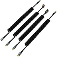 Cable de datos PD 100W tipo C a tipo C, 20Gbps, transferencia de vídeo 8k 60hz, cable de carga de resorte de 180CM para teléfono, portátil, tableta y monitor