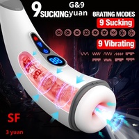 Coupe de masturbation pour hommes, vibrations multi-fréquences, vitesse variable, aspiration, étirement, masturbation masculine pour adultes