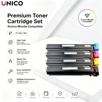 Cartouches de toner UNICO TN713 compatibles avec l'imprimante laser Konica Minolta Bizhub C659 C759