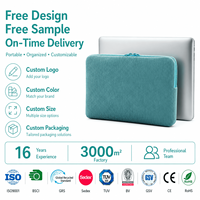 Housse pour ordinateur portable compatible avec MacBook Air/Pro 13 pouces et ordinateur portable 12 pouces, en velours côtelé