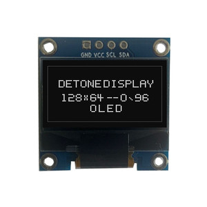 โมดูลจอแสดงผล OLED สีขาว DETONE ขนาด 0.96 นิ้ว พร้อมพอร์ตเชื่อมต่อ 4 พิน รองรับชิป SSD1315/SSD1306 ความละเอียด 128x64 อินเทอร์เฟซ I2C สำหรับอุปกรณ์ E-Paper - Product Image 1