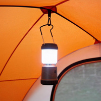 Lampe de tente portable avec batterie remplaçable de 2000 mAh, étanche IP65, stroboscope d'avertissement rouge, lanterne de camping LED à chargement Type-C