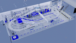 เครื่องร่อนอวกาศเป็นอุปกรณ์สนุกๆสำหรับสนามเด็กเล่นในร่ม - Product Image 6