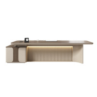 Ensemble de chaise de bureau exécutive laquée moderne et simple, fabriqué en Chine, pour usage commercial, mobilier de bureau